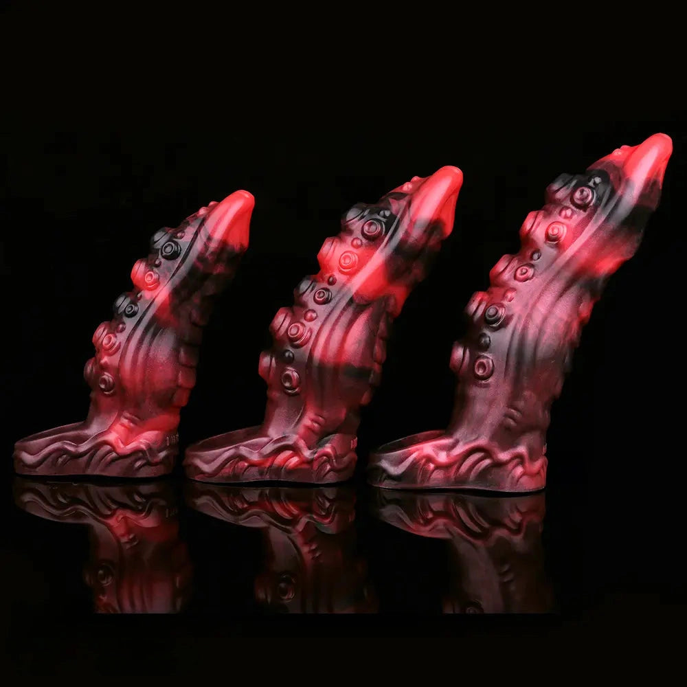 6.22in 7.01in 7.95in Tentacle Animal Penis Soft Dildo Sleeve Cock Extender