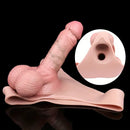 6.22in Realistic Silicone Wearable Strap-On Dildo Sleeve Panties