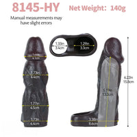 6.22in Silicone Realistic Cock Ring Dildo Sleeve Soft Male Penis Sleeve