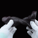 6.22in Silicone Realistic Cock Ring Dildo Sleeve Soft Male Penis Sleeve