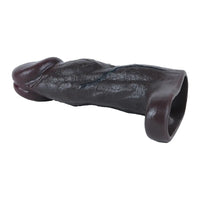 6.22in Silicone Realistic Cock Ring Dildo Sleeve Soft Male Penis Sleeve
