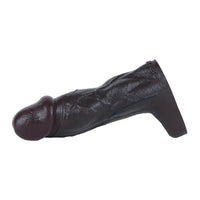 6.22in Silicone Realistic Cock Ring Dildo Sleeve Soft Male Penis Sleeve
