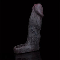 6.22in Silicone Realistic Cock Ring Dildo Sleeve Soft Male Penis Sleeve