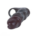 6.22in Silicone Realistic Cock Ring Dildo Sleeve Soft Male Penis Sleeve