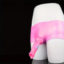6.25in Silicone Dog Knot Soft Animal Dildo Wearable Panty For Role Play