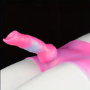 6.25in Silicone Dog Knot Soft Animal Dildo Wearable Panty For Role Play