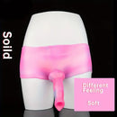6.25in Silicone Dog Knot Soft Animal Dildo Wearable Panty For Role Play