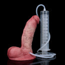 6.26in Dual Density Silicone Ejaculating Dildo For Couple Foreplay Item