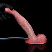6.26in Dual Density Silicone Ejaculating Dildo For Couple Foreplay Item