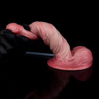 6.26in Dual Density Silicone Ejaculating Dildo For Couple Foreplay Item