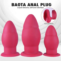 6.29in 7.28in 7.87in Unisex Anal Expansion Dildo Butt Plug Perineum Stimulator