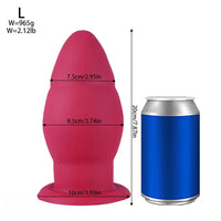 6.29in 7.28in 7.87in Unisex Anal Expansion Dildo Butt Plug Perineum Stimulator