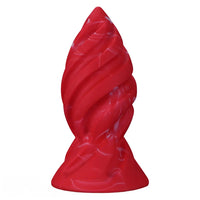 6.29in 7.48in 8.66in 9.84in Fantasy Spiral Butt Plug Dildo Lightweight Toy
