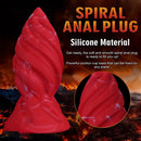 6.29in 7.48in 8.66in 9.84in Fantasy Spiral Butt Plug Dildo Lightweight Toy