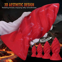 6.29in 7.48in 8.66in 9.84in Fantasy Spiral Butt Plug Dildo Lightweight Toy