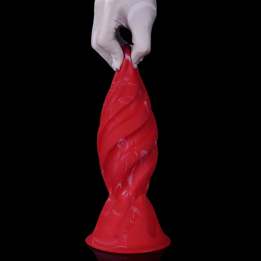 6.29in 7.48in 8.66in 9.84in Fantasy Spiral Butt Plug Dildo Lightweight Toy