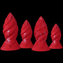 6.29in 7.48in 8.66in 9.84in Fantasy Spiral Butt Plug Dildo Lightweight Toy