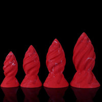 6.29in 7.48in 8.66in 9.84in Fantasy Spiral Butt Plug Dildo Lightweight Toy
