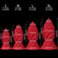 6.29in 7.48in 8.66in 9.84in Fantasy Spiral Butt Plug Dildo Lightweight Toy