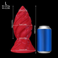 6.29in 7.48in 8.66in 9.84in Fantasy Spiral Butt Plug Dildo Lightweight Toy