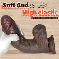 6.29in 7.87in 9.64in Curved Strap on Realistic Dildo Unisex Cock Sex Toy