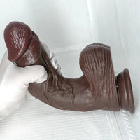 6.29in 7.87in 9.64in Curved Strap on Realistic Dildo Unisex Cock Sex Toy