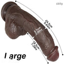 6.29in 7.87in 9.64in Curved Strap on Realistic Dildo Unisex Cock Sex Toy