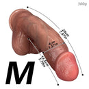 6.29in 7.87in 9.64in Double Layer Curved Silicone Strap on Dildo For Love