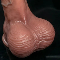 6.29in 7.87in 9.64in Double Layer Curved Silicone Strap on Dildo For Love
