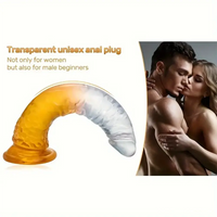 6.29in 7in 7.67in 8.46in Clear Crystal Real Cock Dildo For G-Spot Vagina