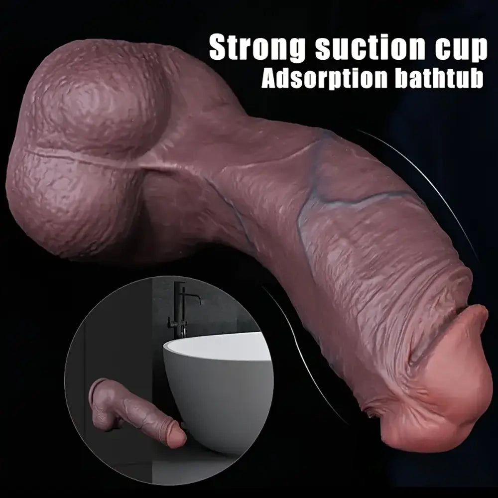 6.29in 8.07in Unisex Silicone Soft Dildo For Anal Vaginal Simulation Sex Toy