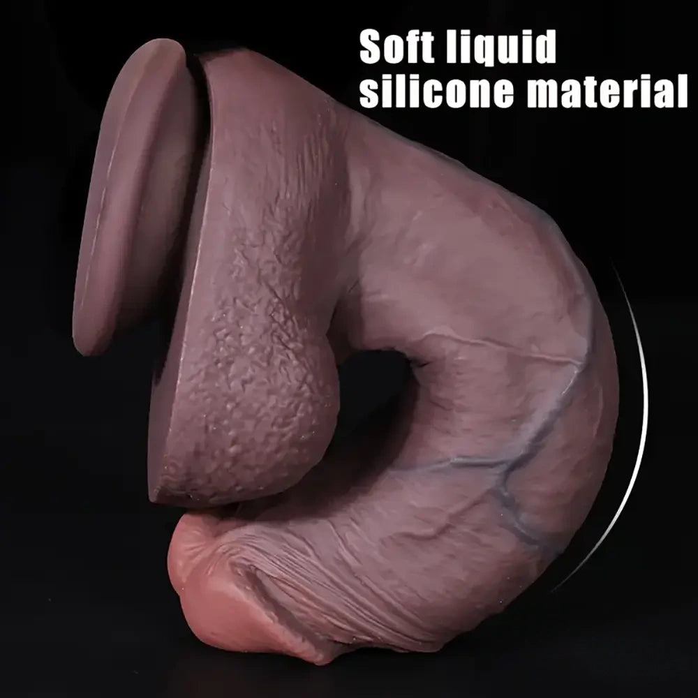 6.29in 8.07in Unisex Silicone Soft Dildo For Anal Vaginal Simulation Sex Toy