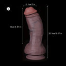 6.29in 8.07in Unisex Silicone Soft Dildo For Anal Vaginal Simulation Sex Toy