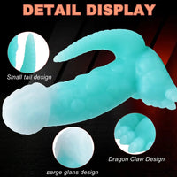 6.29in 8.46in Dinosaur Claw Luminous Dildo For Women Men Sex