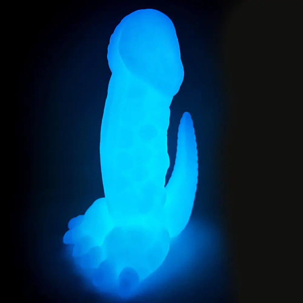 6.29in 8.46in Dinosaur Claw Luminous Dildo For Women Men Sex