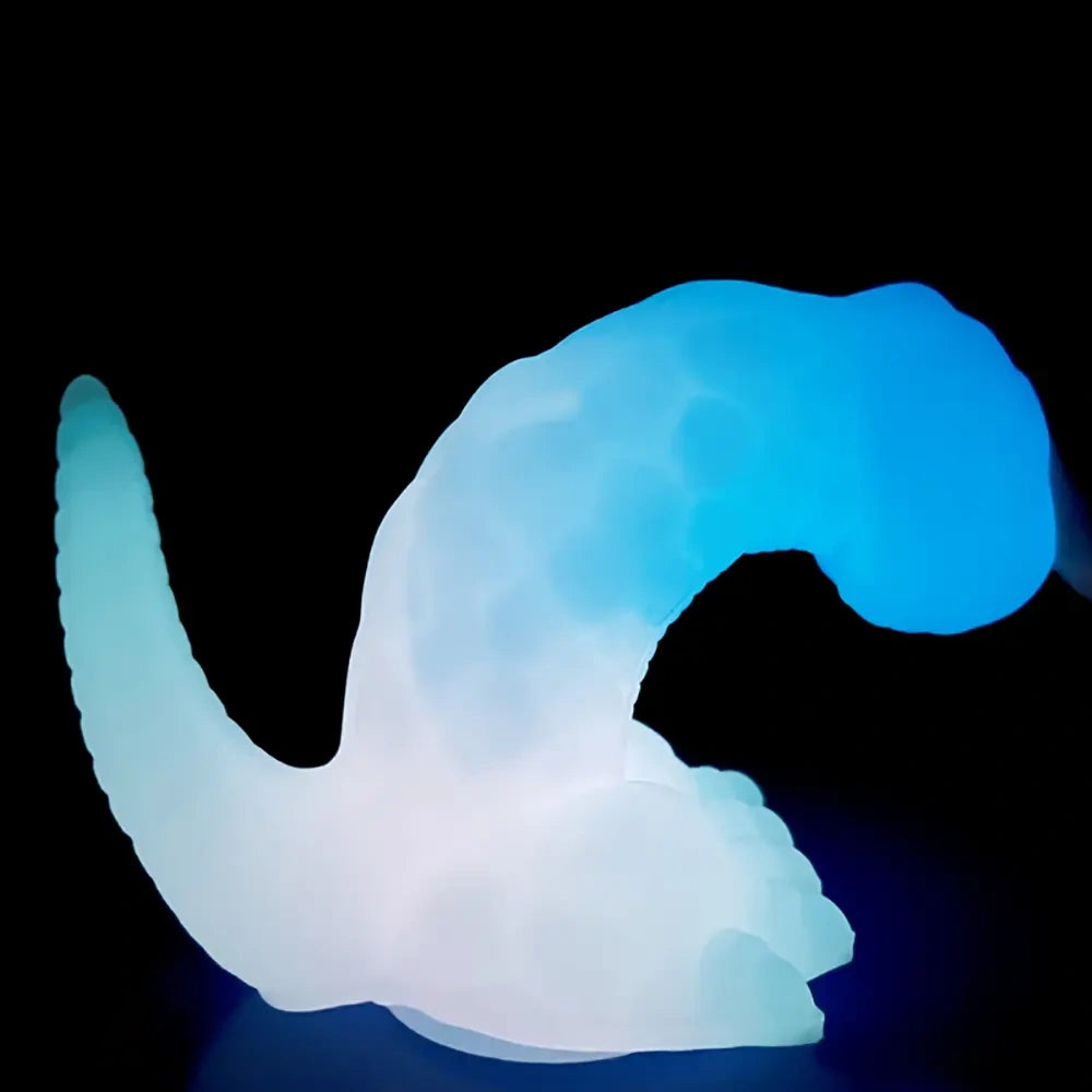 6.29in 8.46in Dinosaur Claw Luminous Dildo For Women Men Sex