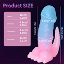 6.29in 8.46in Dinosaur Claw Luminous Dildo For Women Men Sex