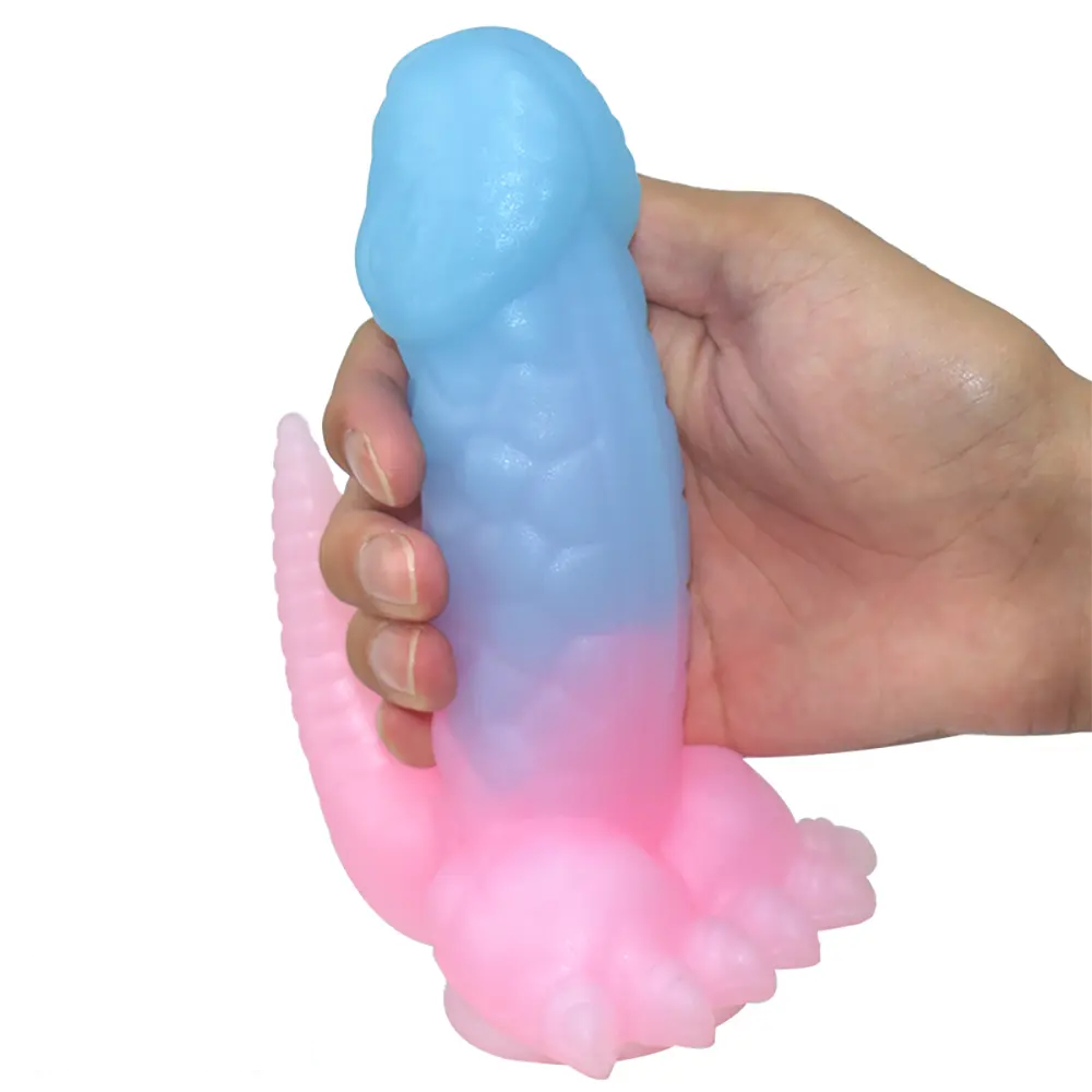 6.29in 8.46in Dinosaur Claw Luminous Dildo For Women Men Sex