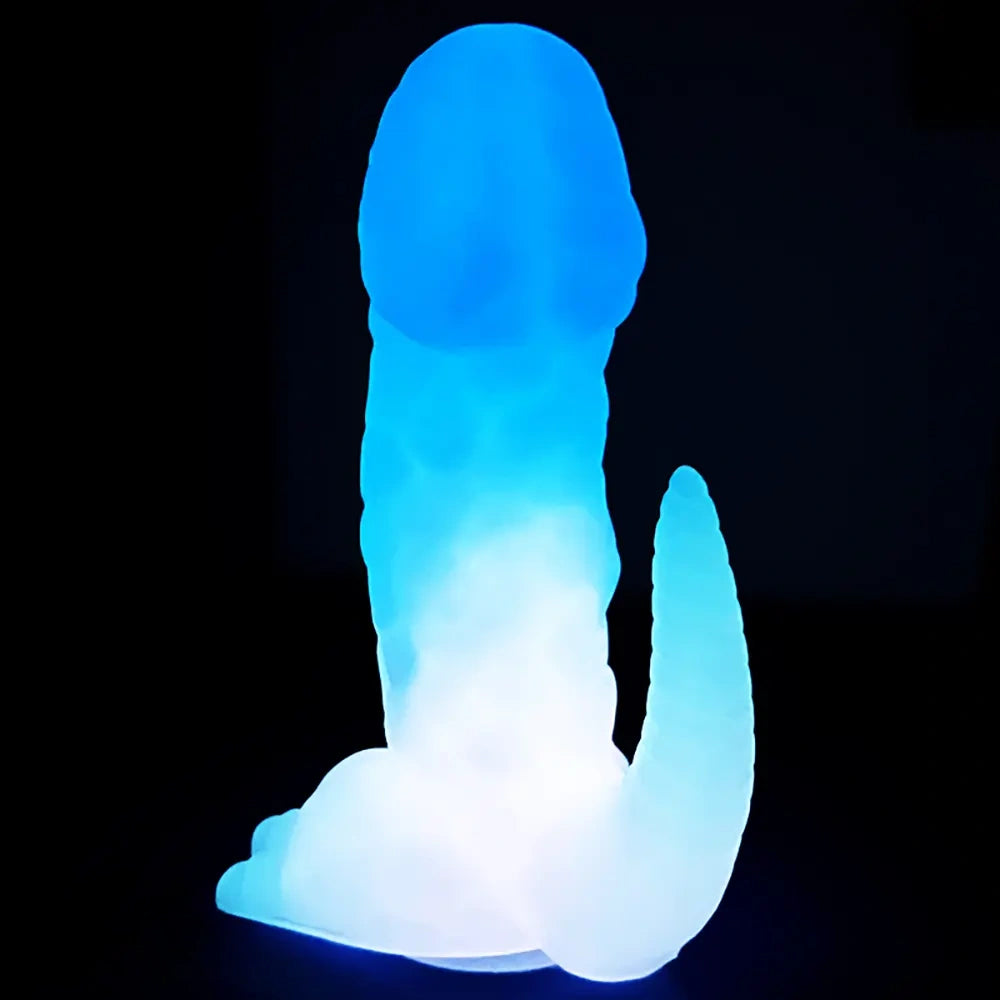 6.29in 8.46in Dinosaur Claw Luminous Dildo For Women Men Sex