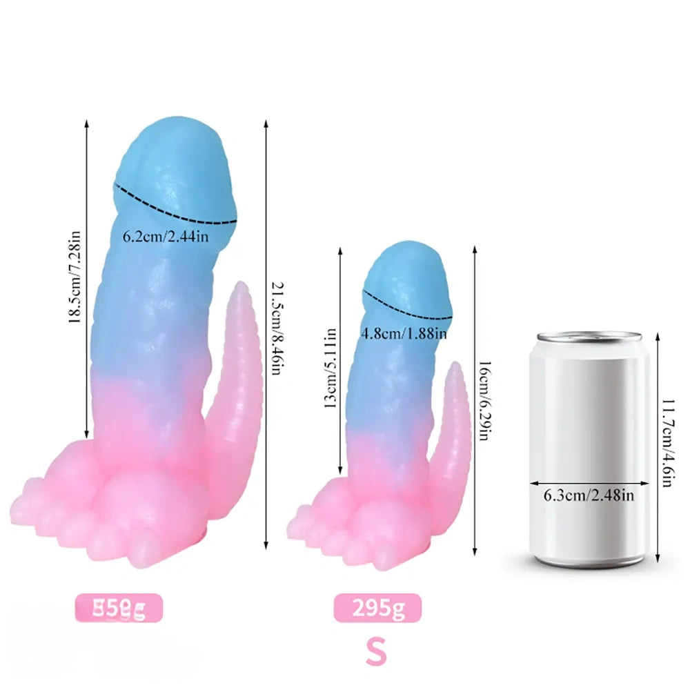6.29in 8.46in Dinosaur Claw Luminous Dildo For Women Men Sex