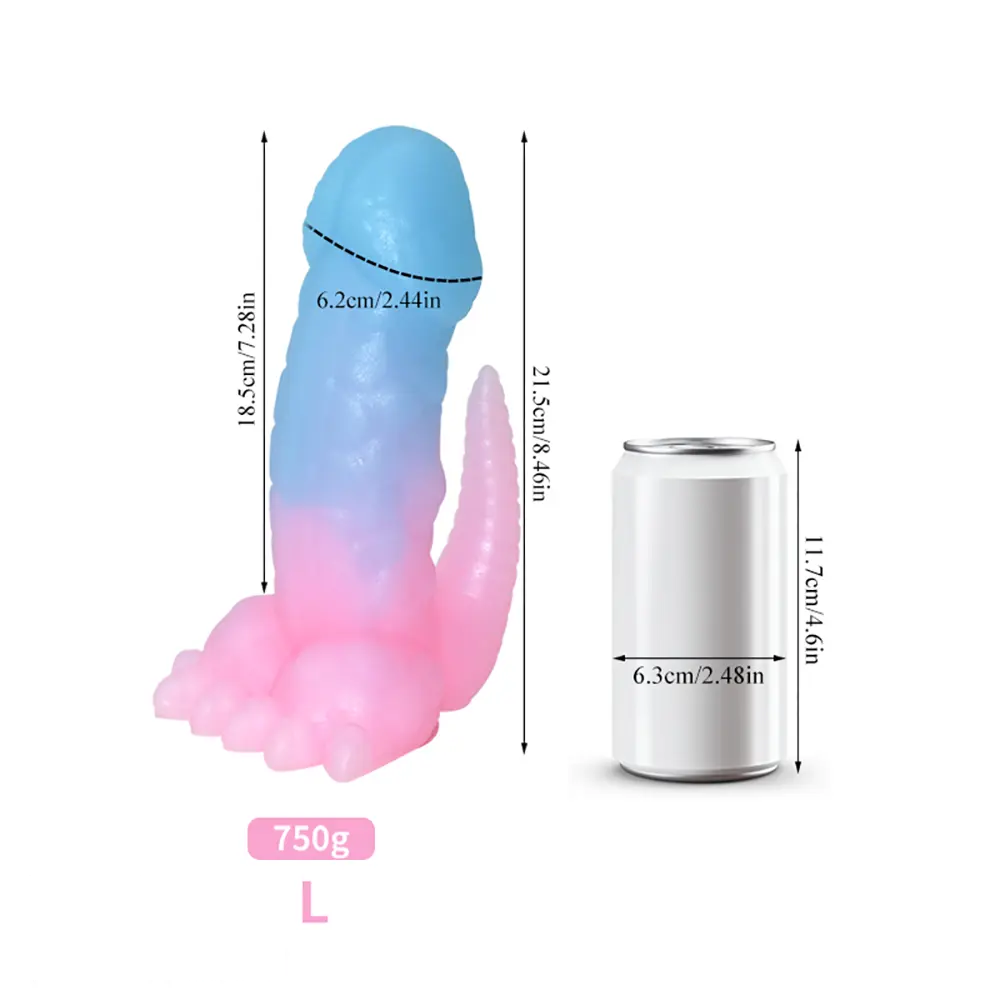 6.29in 8.46in Dinosaur Claw Luminous Dildo For Women Men Sex