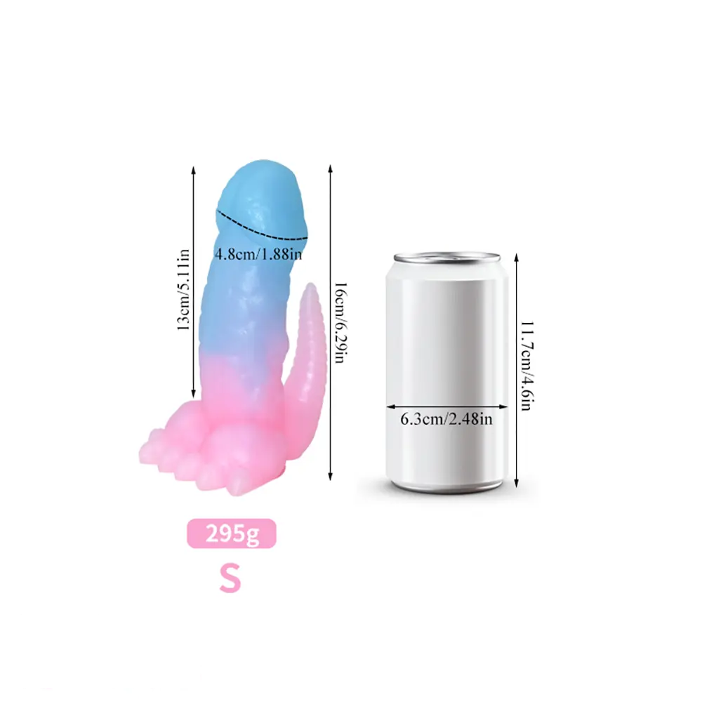 6.29in 8.46in Dinosaur Claw Luminous Dildo For Women Men Sex