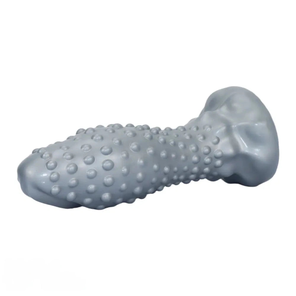6.29in 8.66in 11.02in Spiked Stripe Silicone Butt Plug Fantasy Dildo Cock Toy