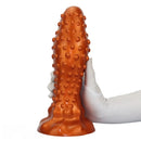 6.29in 8.66in 11.02in Spiked Stripe Silicone Butt Plug Fantasy Dildo Cock Toy
