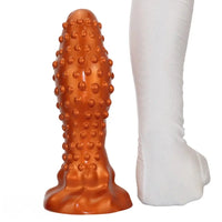 6.29in 8.66in 11.02in Spiked Stripe Silicone Butt Plug Fantasy Dildo Cock Toy