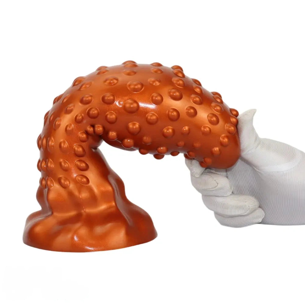 6.29in 8.66in 11.02in Spiked Stripe Silicone Butt Plug Fantasy Dildo Cock Toy