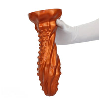 6.29in 8.66in 11.02in Spiked Stripe Silicone Butt Plug Fantasy Dildo Cock Toy