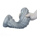 6.29in 8.66in 11.02in Spiked Stripe Silicone Butt Plug Fantasy Dildo Cock Toy