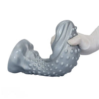 6.29in 8.66in 11.02in Spiked Stripe Silicone Butt Plug Fantasy Dildo Cock Toy