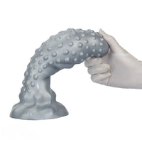 6.29in 8.66in 11.02in Spiked Stripe Silicone Butt Plug Fantasy Dildo Cock Toy